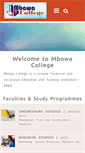 Mobile Screenshot of mbowacollege.co.za